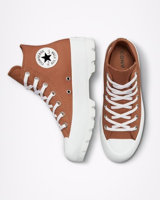 Converse Minerálna Hlina/biela/čierna Skľučovadlo Taylor All Star Lugged Sezónna Farba Vysoký Top