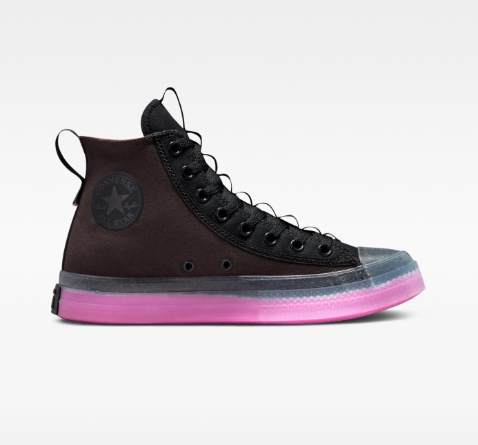Zamatová Hnedá/čierna/aktívna Fuchsiová Chuck Taylor All Star Cx Preskúmať Okraj žiara Vysoký Vrch Converse