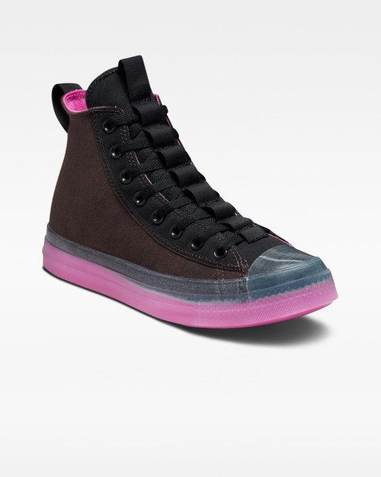 Zamatová Hnedá/čierna/aktívna Fuchsiová Chuck Taylor All Star Cx Preskúmať Okraj žiara Vysoký Vrch Converse
