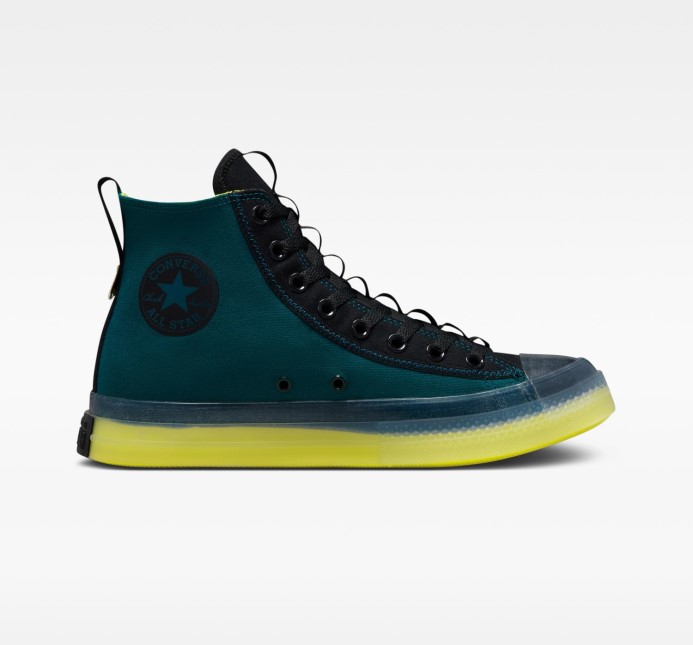 Polnočný Turq/black/laser Lemon Converse Chuck Taylor All Star Cx Explore Edge Glow High Top
