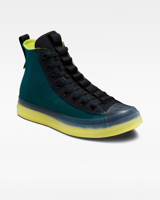 Polnočný Turq/black/laser Lemon Converse Chuck Taylor All Star Cx Explore Edge Glow High Top