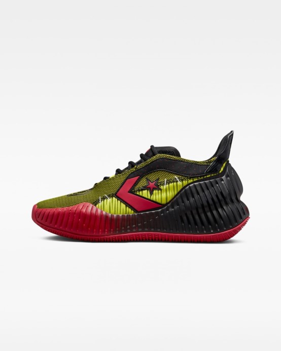 All Star Bb Prototyp Cx Mid Black/laser Lemon/red/cozy Mos Converse