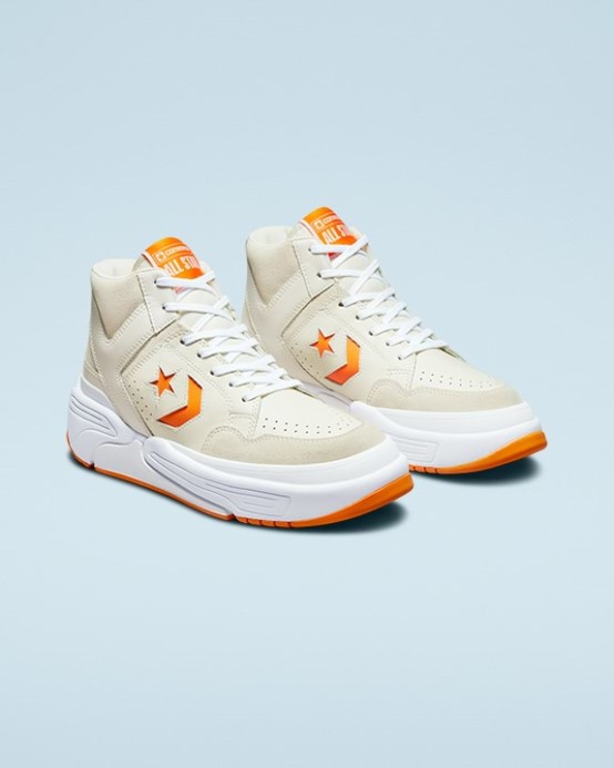 Zbraň Cx Koža & Semiš Mid Converse Volavka/slnečný Lúč/biela
