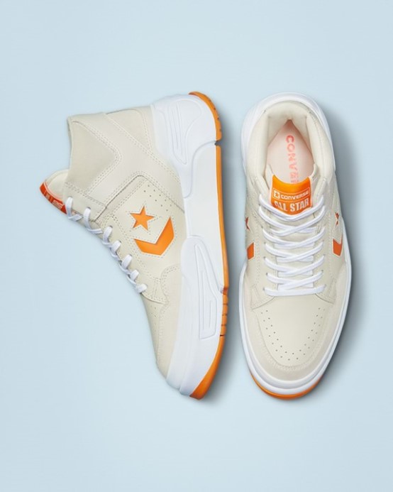 Zbraň Cx Koža & Semiš Mid Converse Volavka/slnečný Lúč/biela