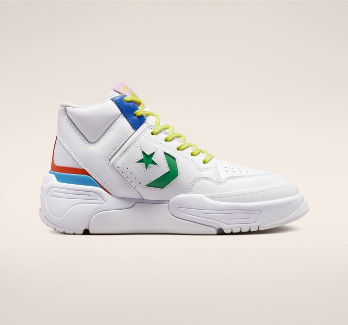 Biela/hra Kráľovská/zelená/oranžová Zbraň Cx Vegas Svetlá Mid Converse