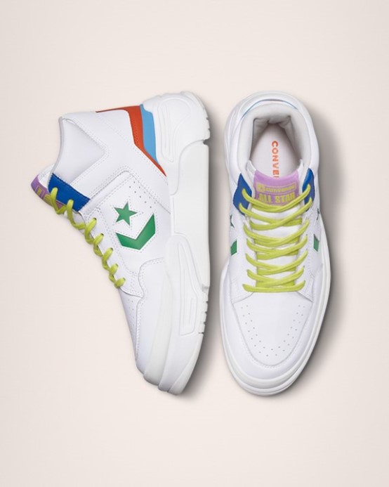 Biela/hra Kráľovská/zelená/oranžová Zbraň Cx Vegas Svetlá Mid Converse