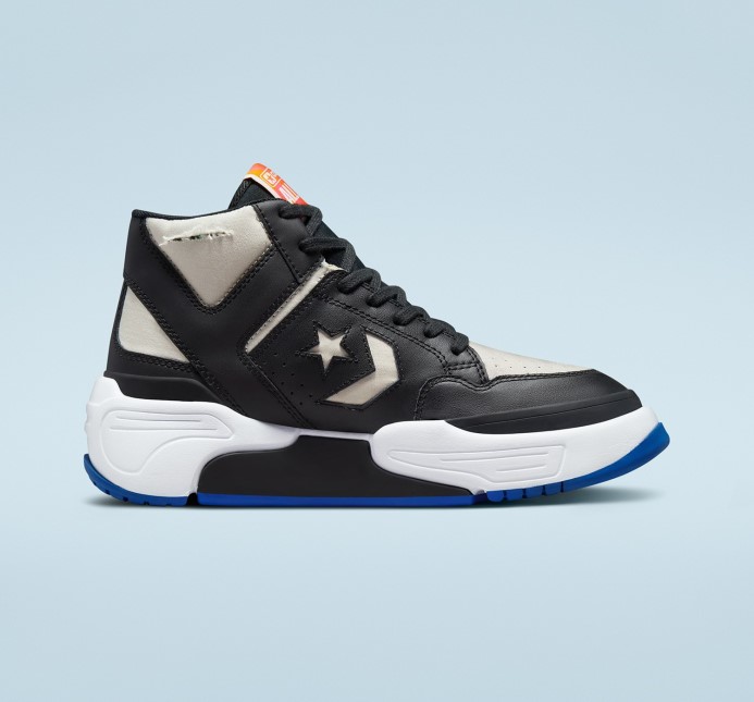 čierna/svetlá Kosť/modrá Converse Zbraň Cx Odtrhnúť Plátno Stred
