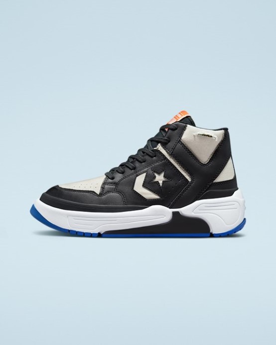 čierna/svetlá Kosť/modrá Converse Zbraň Cx Odtrhnúť Plátno Stred