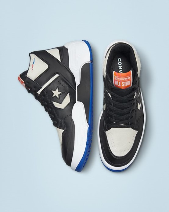 čierna/svetlá Kosť/modrá Converse Zbraň Cx Odtrhnúť Plátno Stred