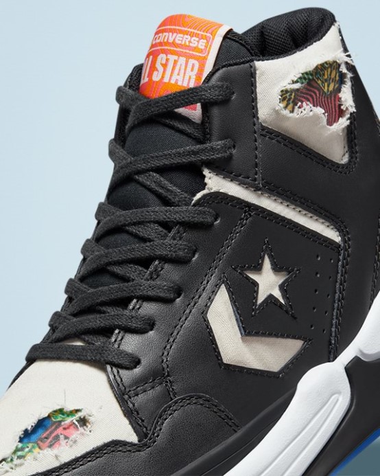 čierna/svetlá Kosť/modrá Converse Zbraň Cx Odtrhnúť Plátno Stred