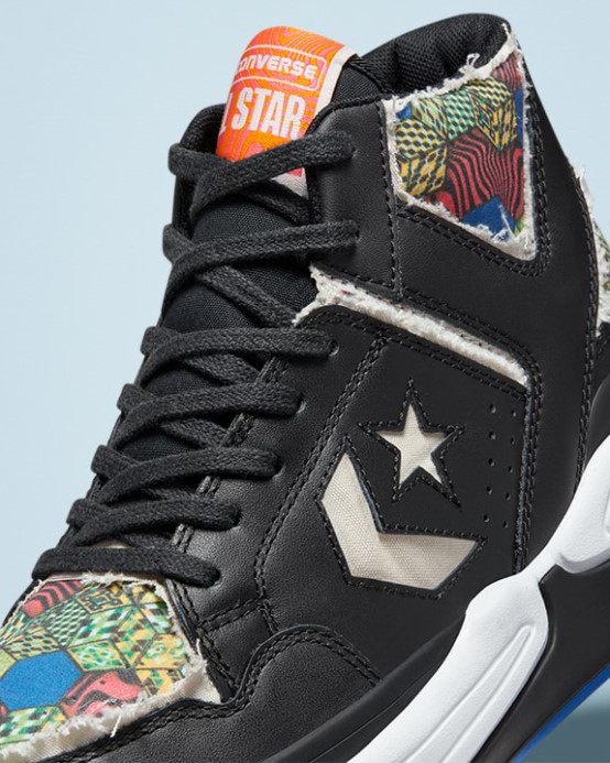 čierna/svetlá Kosť/modrá Converse Zbraň Cx Odtrhnúť Plátno Stred