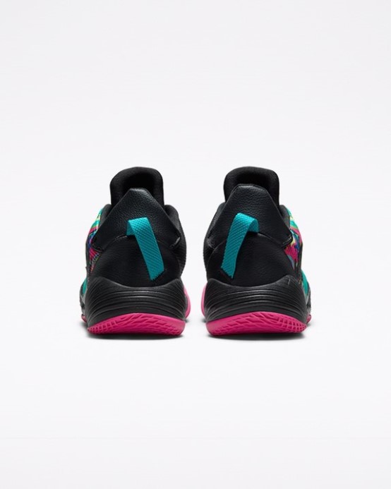 Black/rapid Teal/prime Pink All Star Bb Shift Throwback Craft Mid Marbled Converse