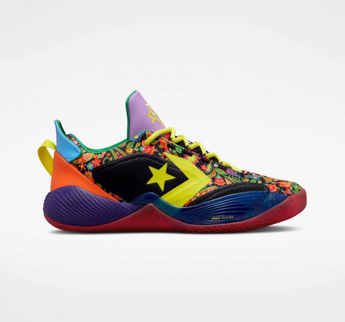All Star Bb Shift Vegas Lights Mid Converse Hot Punch/black/court Purple