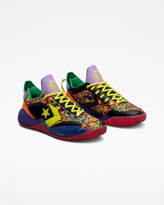 All Star Bb Shift Vegas Lights Mid Converse Hot Punch/black/court Purple