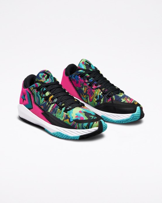 Prvotriedna Ružová/čierna/biela All Star Bb Jet Throwback Craft Mid Marbled Converse