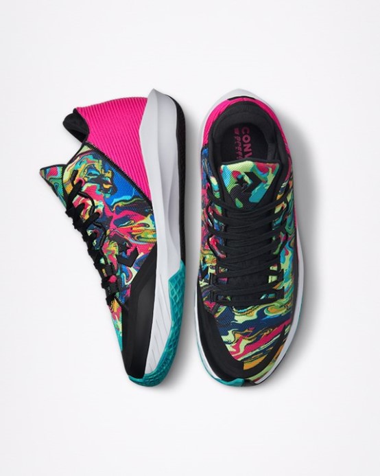 Prvotriedna Ružová/čierna/biela All Star Bb Jet Throwback Craft Mid Marbled Converse