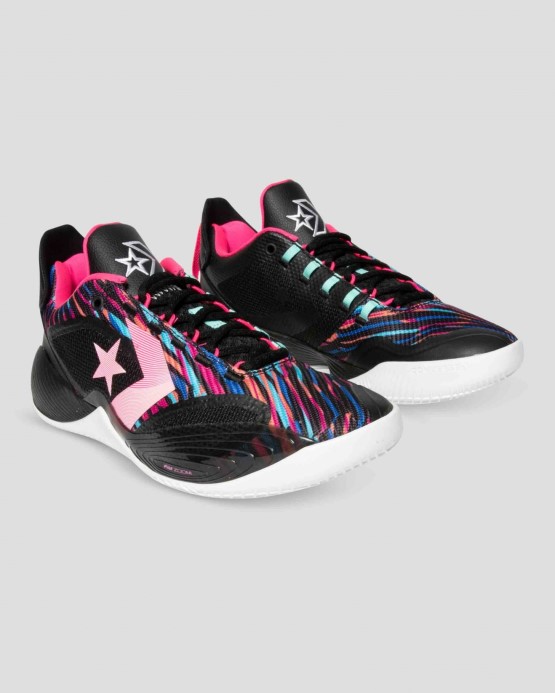 Black/neon Pink/light Rose Converse All Star Bb Shift Pruhovaný Dolný Top