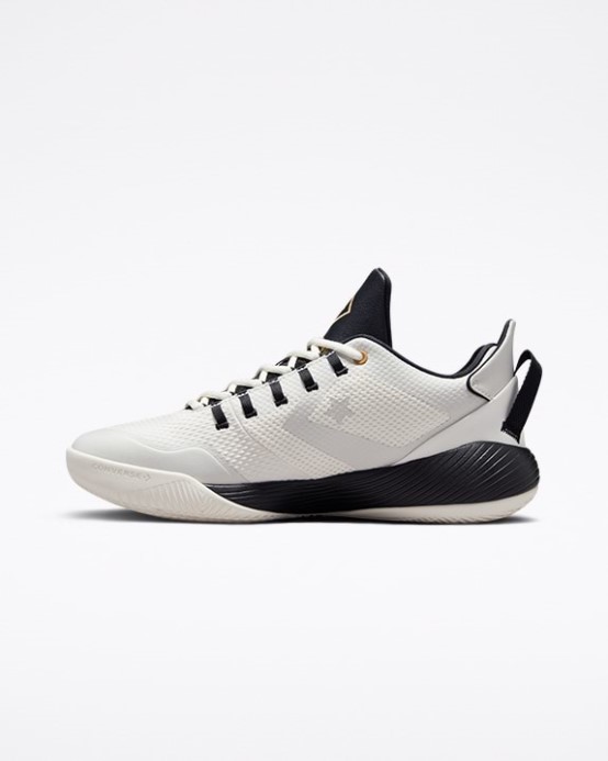 All Star Bb Shift Detail Mid Low Top Egret/gold/black Converse
