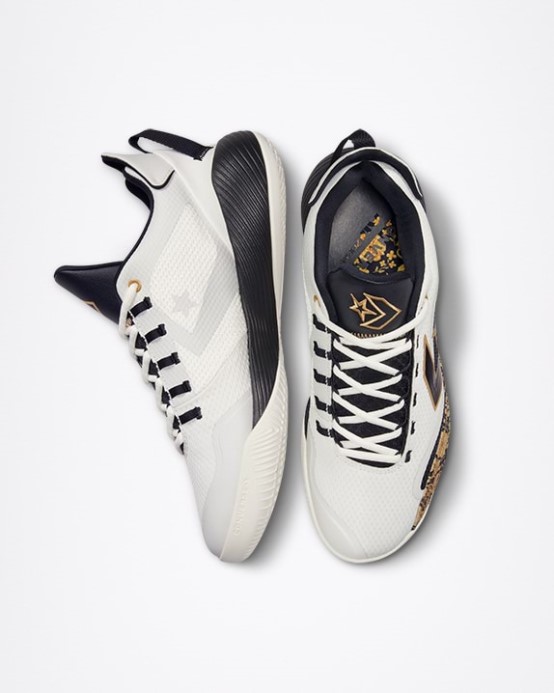 All Star Bb Shift Detail Mid Low Top Egret/gold/black Converse