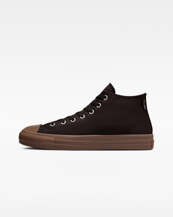 Chuck Taylor All Star Pro Cordura Plátno Mid Converse Zamat Hnedá/egret/tmavá Guma