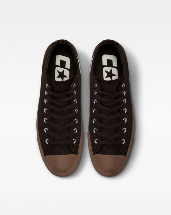 Chuck Taylor All Star Pro Cordura Plátno Mid Converse Zamat Hnedá/egret/tmavá Guma