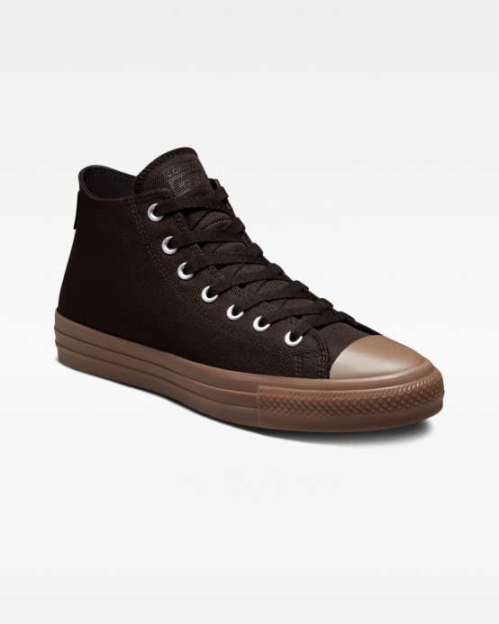Chuck Taylor All Star Pro Cordura Plátno Mid Converse Zamat Hnedá/egret/tmavá Guma