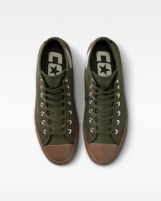 Cargo Khaki/egret/dark Gum Chuck Taylor All Star Pro Cordura Canvas Mid Converse