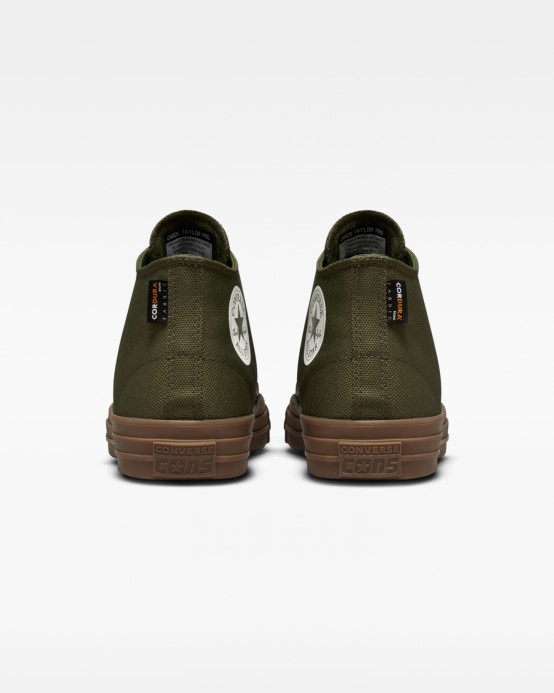 Cargo Khaki/egret/dark Gum Chuck Taylor All Star Pro Cordura Canvas Mid Converse