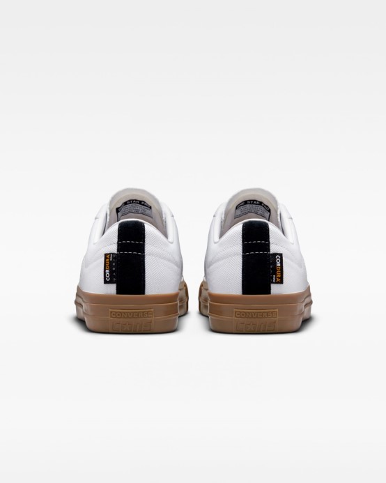 Biela/čierna/tmavá Guma Converse One Star Pro Cordura Canvas Low Top