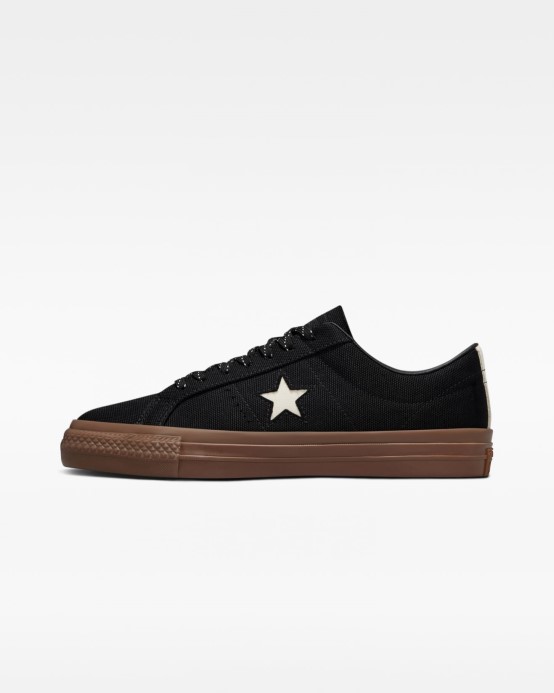 Converse Black/white/dark Gum One Star Pro Cordura Canvas Low Top