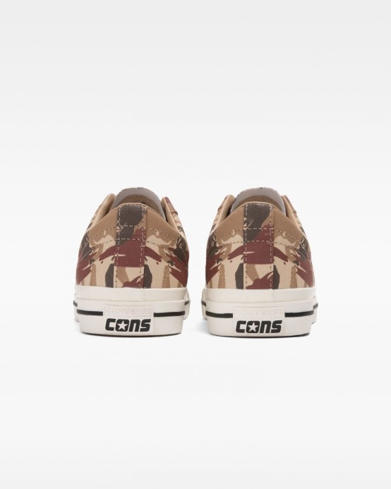 One Star Pro Brushstroke Camo Low Top Converse Vintage Khaki/black/egret