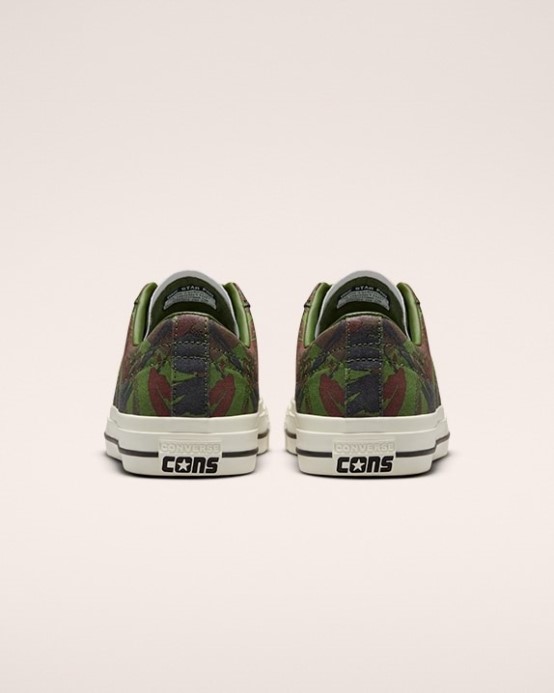 Cyprus Green/black/egret One Star Pro Brushstroke Camo Low Top Converse