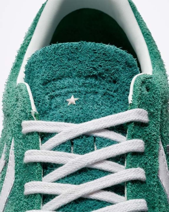 Vintage Jade/cool Jade/storm Pink Converse Cons Pro Koža Vulkanizovaná Pro Semišová Nízka Top