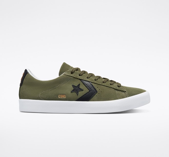 Converse Profesionálna Koža Vulkanizovaná Profesionálna Nízka úžitková/čierna/biela