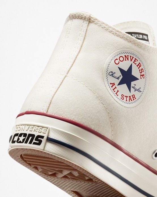 Egret/red/clematis Blue Cons Chuck Taylor All Star Pro Cut Off Mid Converse