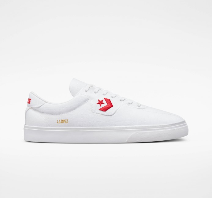 Converse White/red Cons Louie Lopez Pro Renew Canvas Low Top