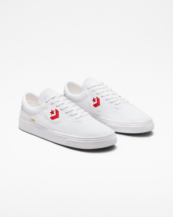 Converse White/red Cons Louie Lopez Pro Renew Canvas Low Top