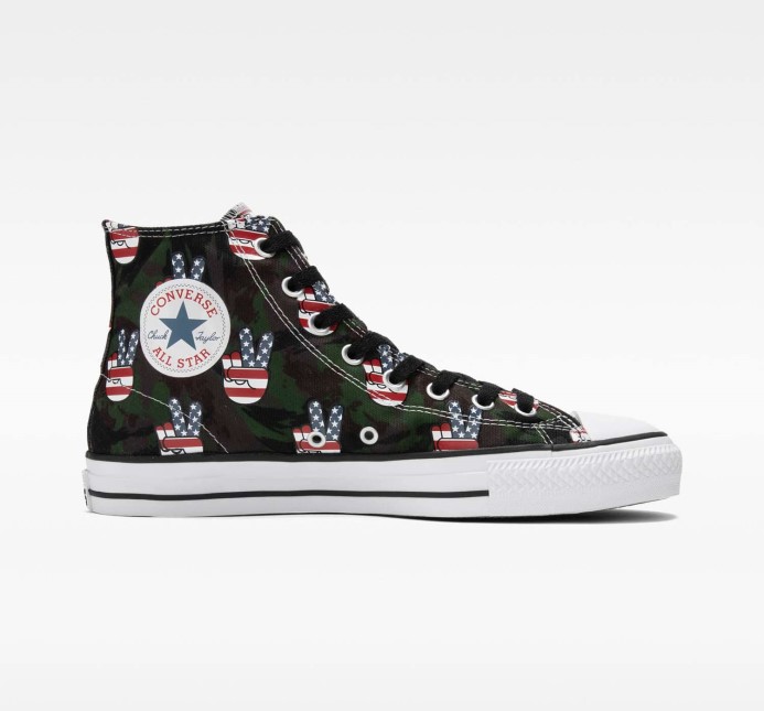 Cons Chuck Taylor All Star Pro Camo Mier Vysoký Top Cyprus Zelená/námornícka Converse