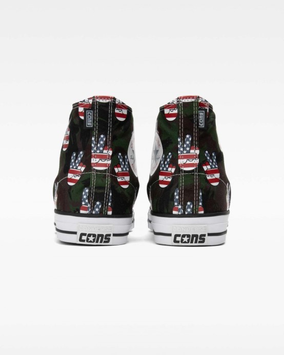 Cons Chuck Taylor All Star Pro Camo Mier Vysoký Top Cyprus Zelená/námornícka Converse