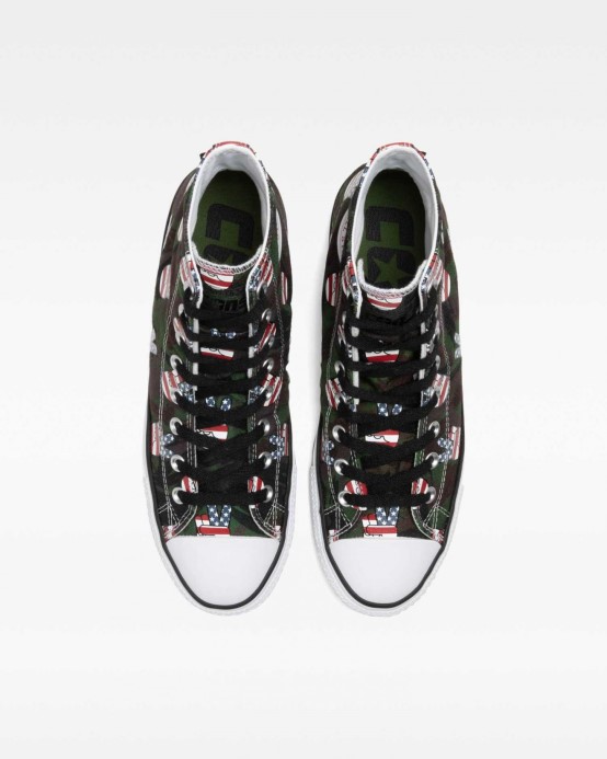 Cons Chuck Taylor All Star Pro Camo Mier Vysoký Top Cyprus Zelená/námornícka Converse