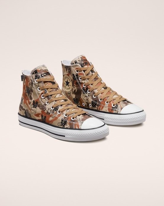 Nevýhody Chuck Taylor All Star Pro Camo Peace Vysoký Top Converse Hamadan/borová šiška Hnedá/čierna