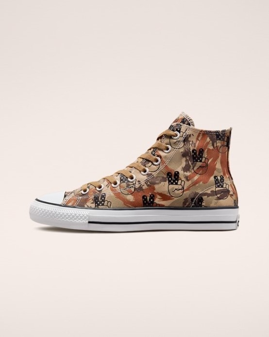 Nevýhody Chuck Taylor All Star Pro Camo Peace Vysoký Top Converse Hamadan/borová šiška Hnedá/čierna