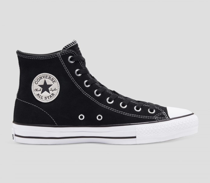 Black Chuck Taylor All Star Pro Semiš Vysoký Top Converse