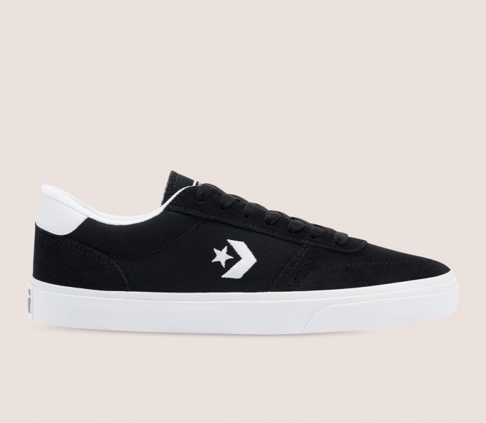 Bulvárny Semišový Nízky Top Converse čierna/biela