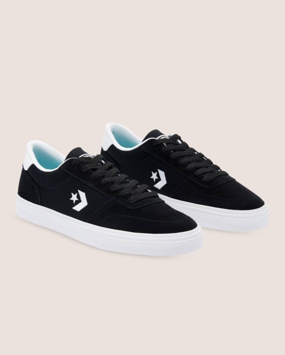 Bulvárny Semišový Nízky Top Converse čierna/biela