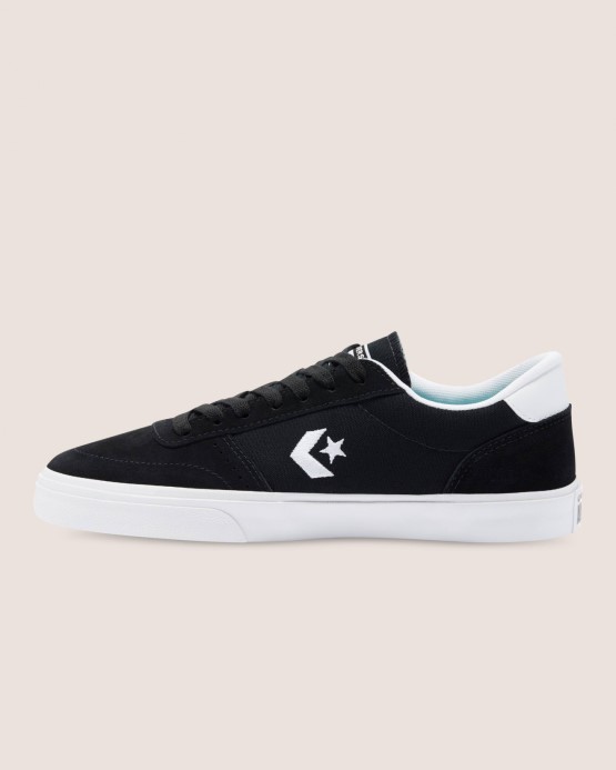 Bulvárny Semišový Nízky Top Converse čierna/biela