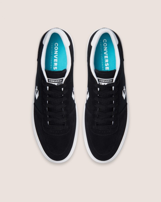 Bulvárny Semišový Nízky Top Converse čierna/biela