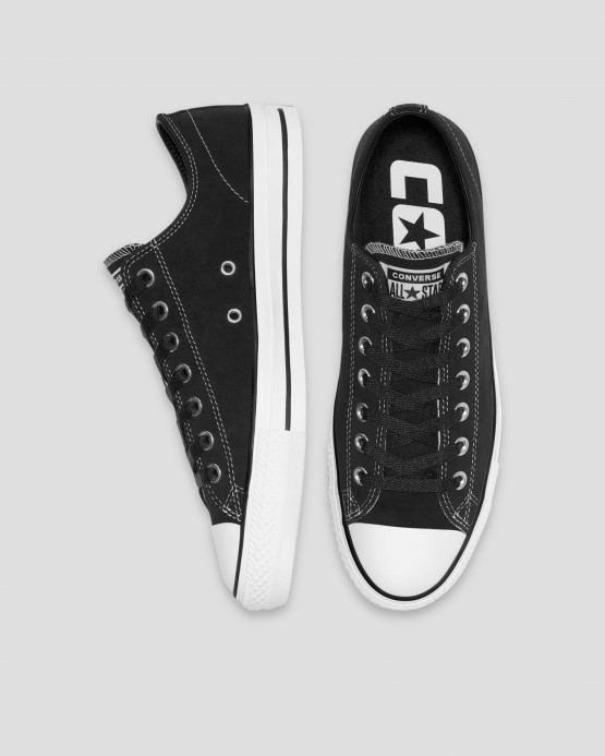 Converse Chuck Taylor All Star Pro Semišový Nízky Top čierny