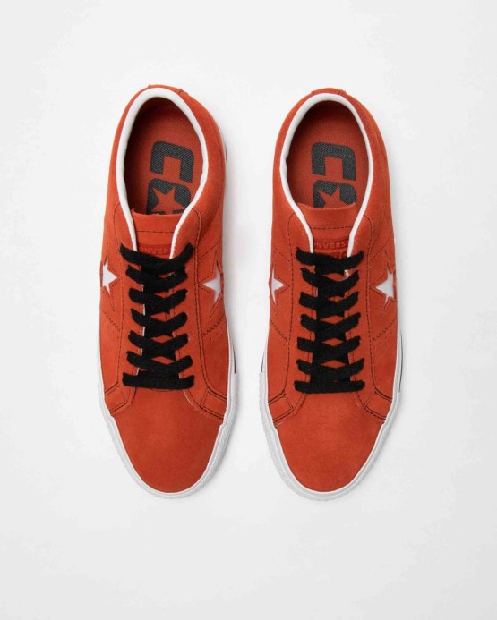 Nevýhody Jedna Hviezda Pro Semiš Nízky Vrch Converse Ohnivý Opál/čierna/biela