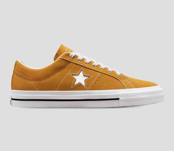 Pšeničná/biela/čierna One Star Pro Semišové Nízke Converse